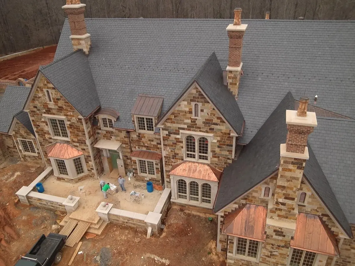 Craftsman Roofing Slate Roof Repair project in Woodland Hills